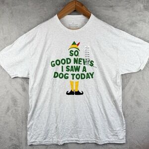 The Shop Indy "I Saw A Dog Today" T-Shirt Unisex 3XL‎ Elf Inspired Holiday NWT